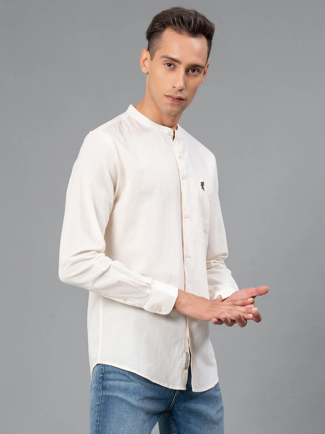 Solid Full Sleeve Shirt for Men - Image 2