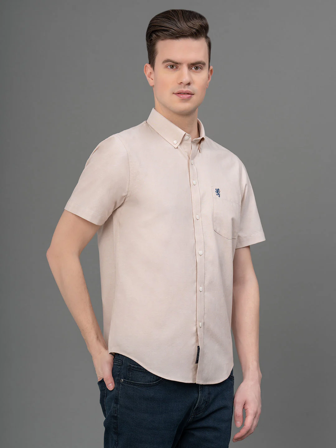 Solid Oxford Shirt for Men - Image 2