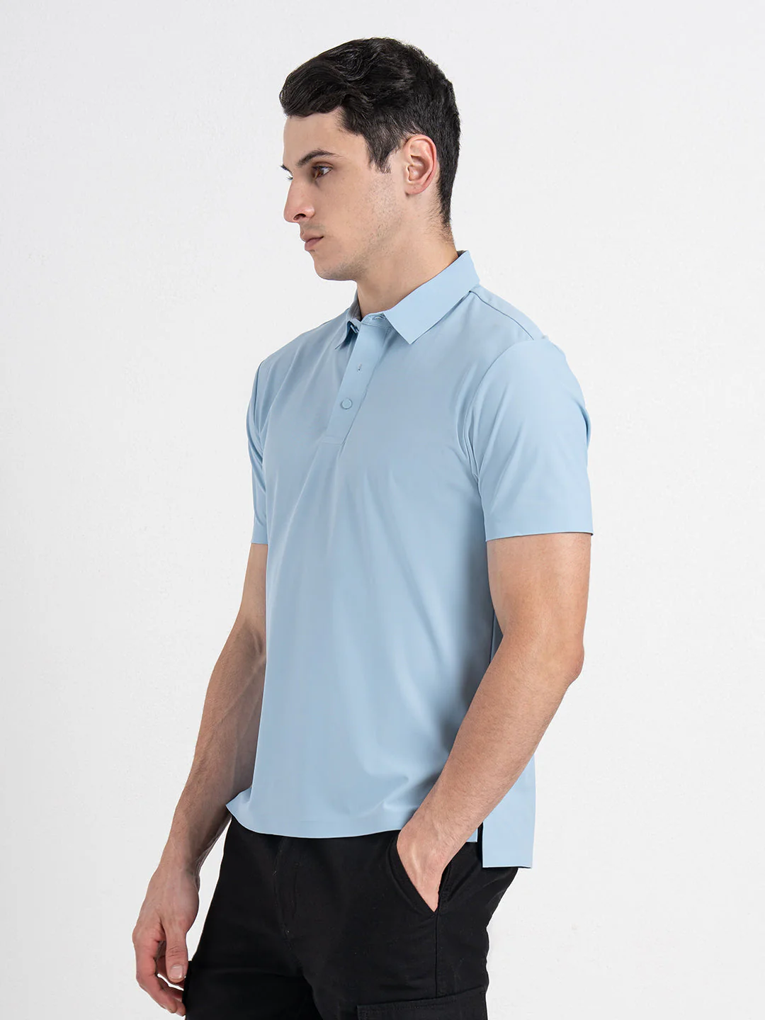 Solid Polo T-Shirt for Men - Image 4