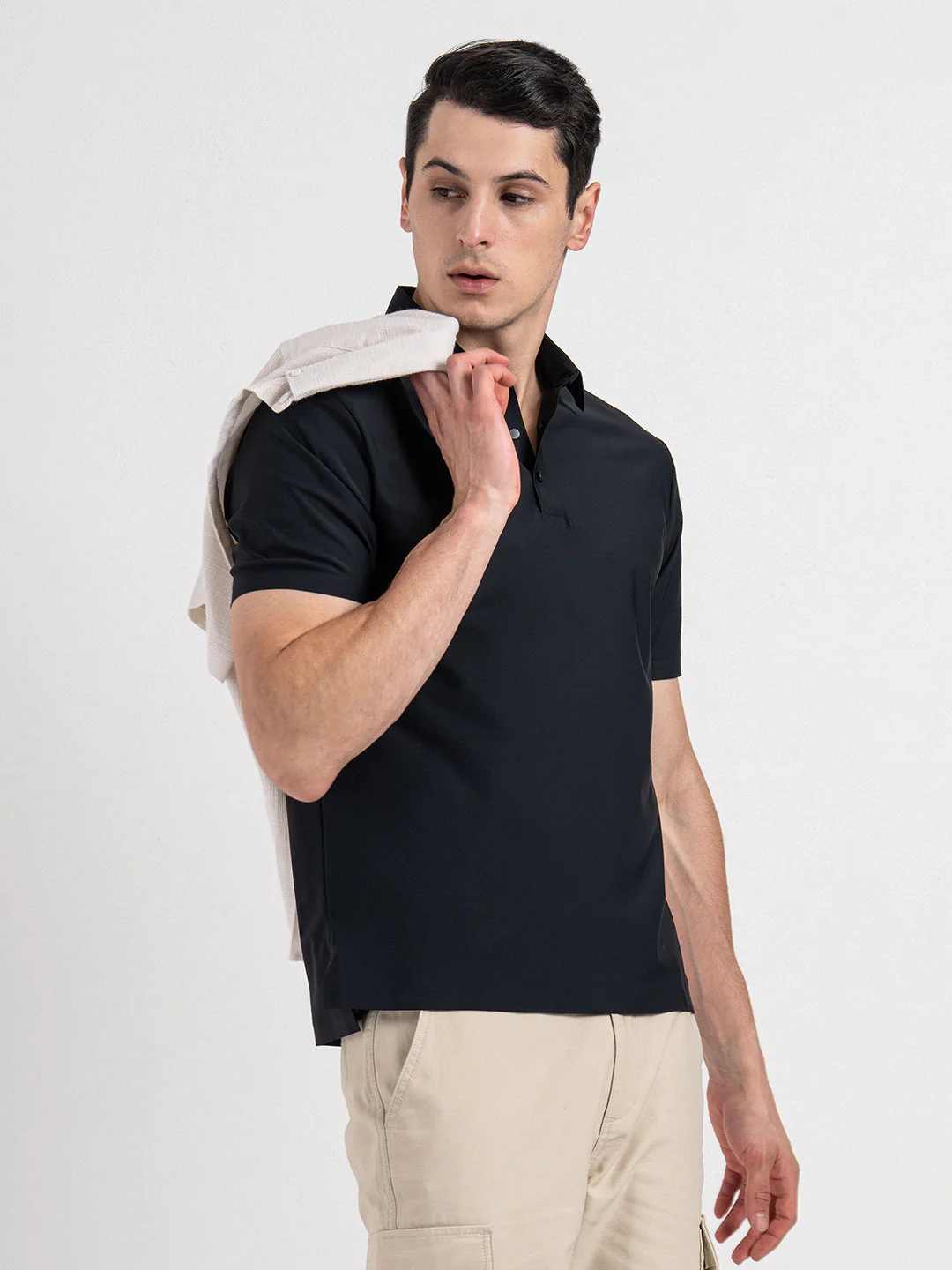 Solid Polo T-Shirt for Men - Image 4