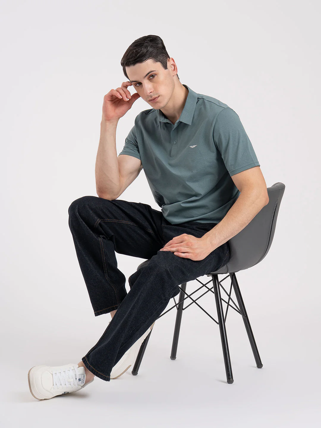 Solid Polo T-Shirt for Men - Image 5