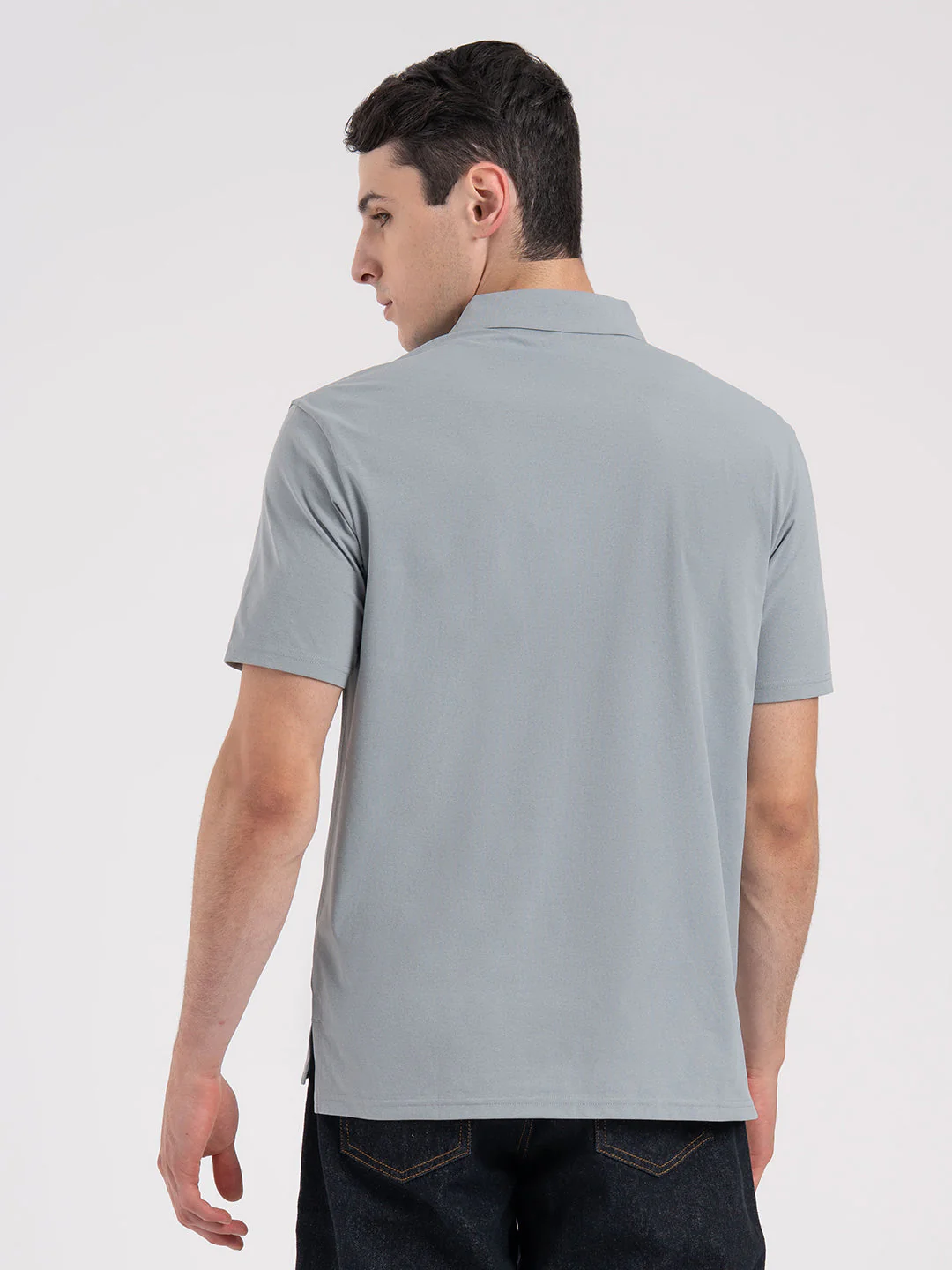 Solid Polo T-Shirt for Men - Image 5