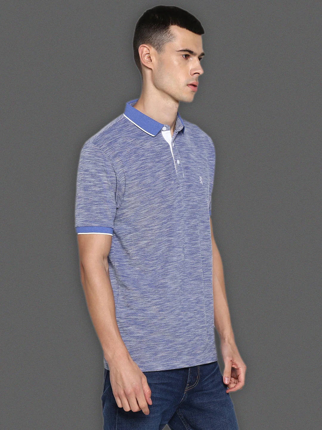 Solid Polo T-Shirt for Men - Image 2