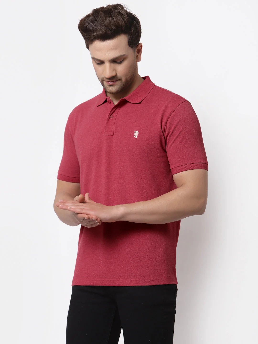 Solid Polo T-Shirt for Men - Image 2