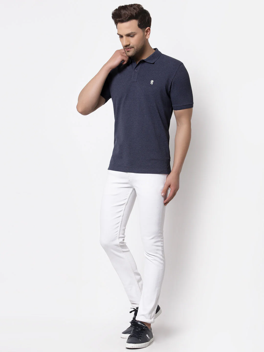 Solid Polo T-Shirt for Men - Image 5