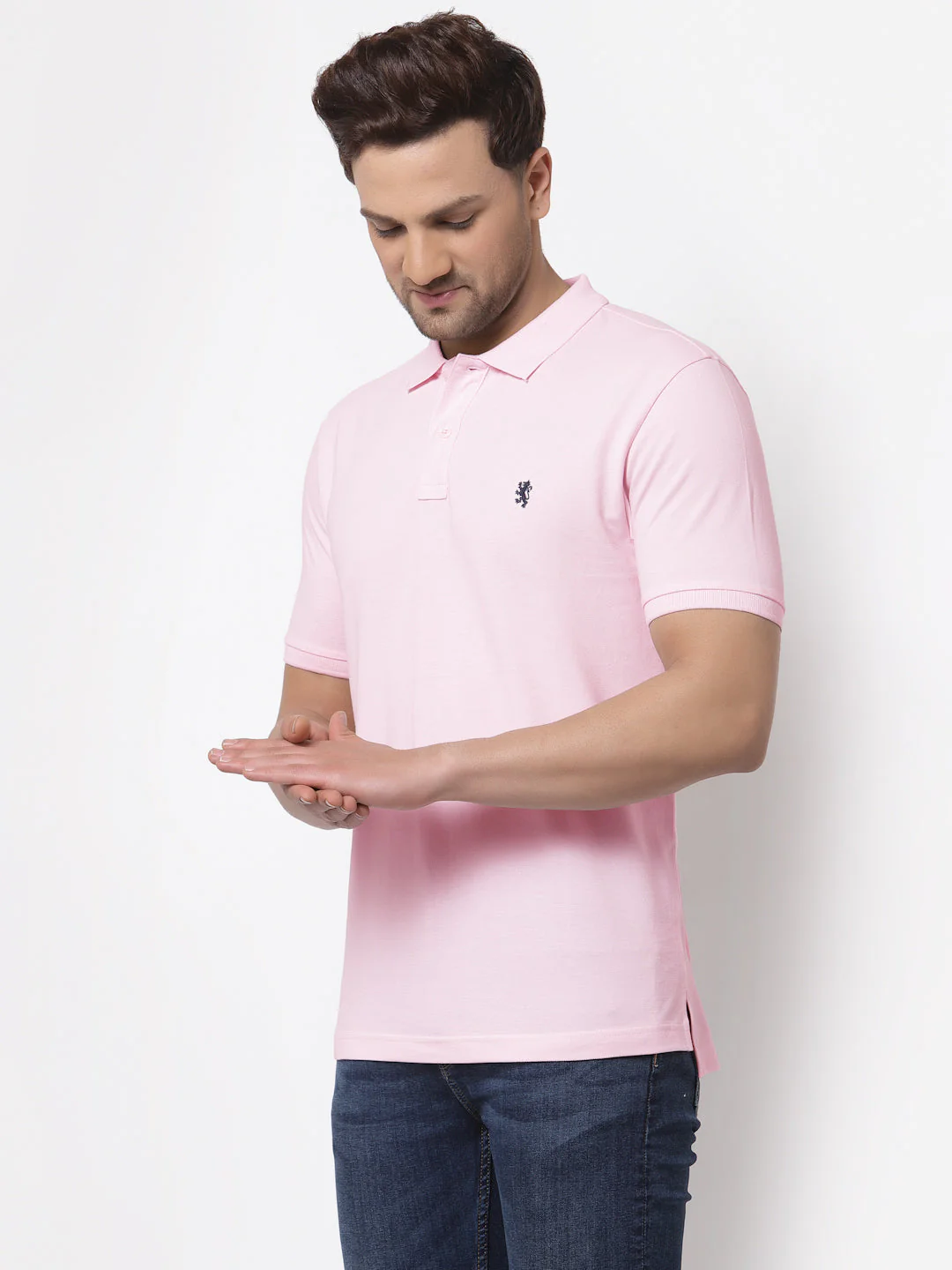 Solid Polo T-Shirt for Men - Image 2