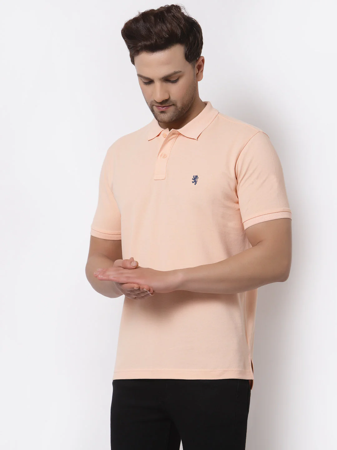Solid Polo T-Shirt for Men - Image 2