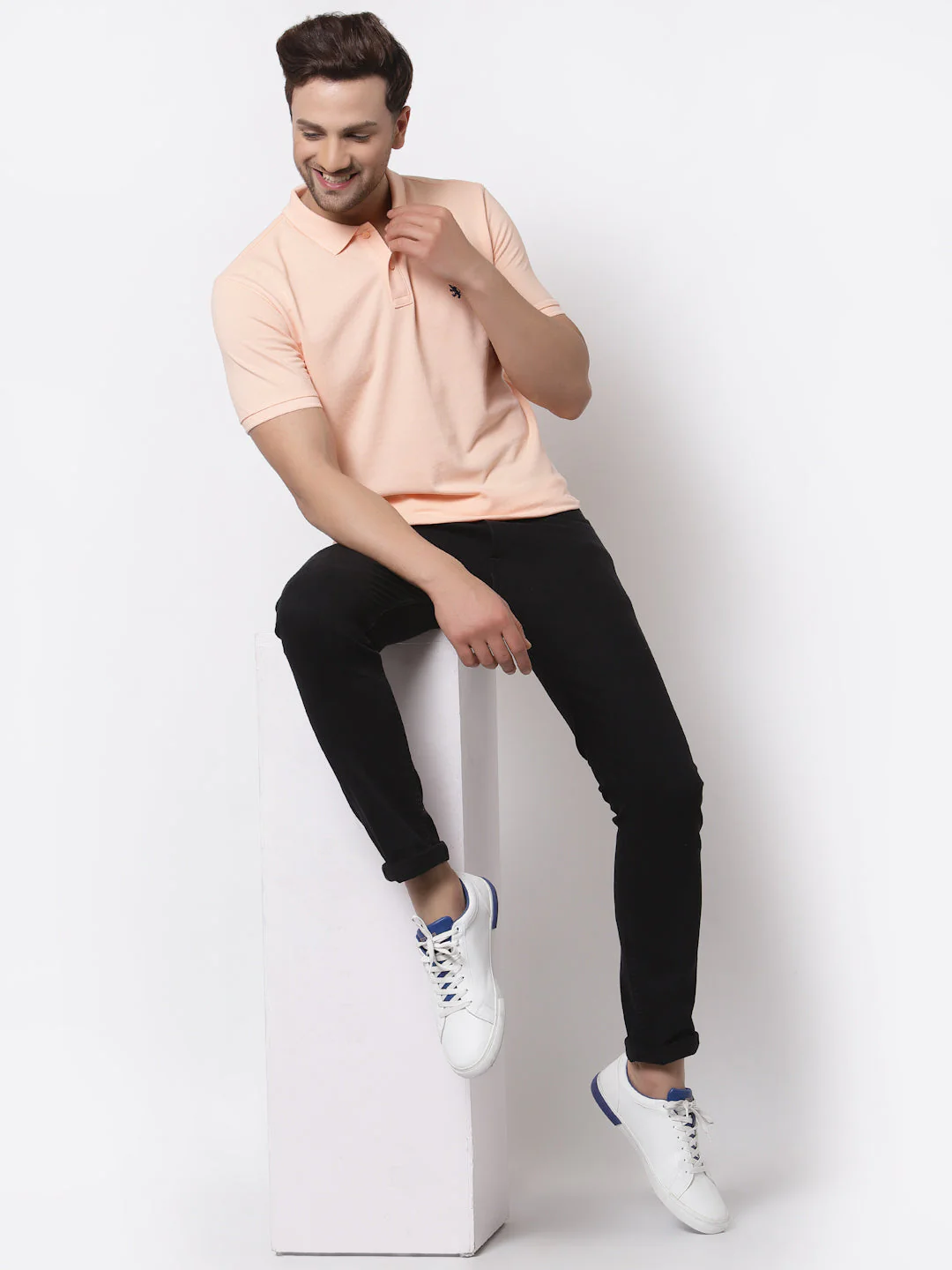 Solid Polo T-Shirt for Men - Image 5
