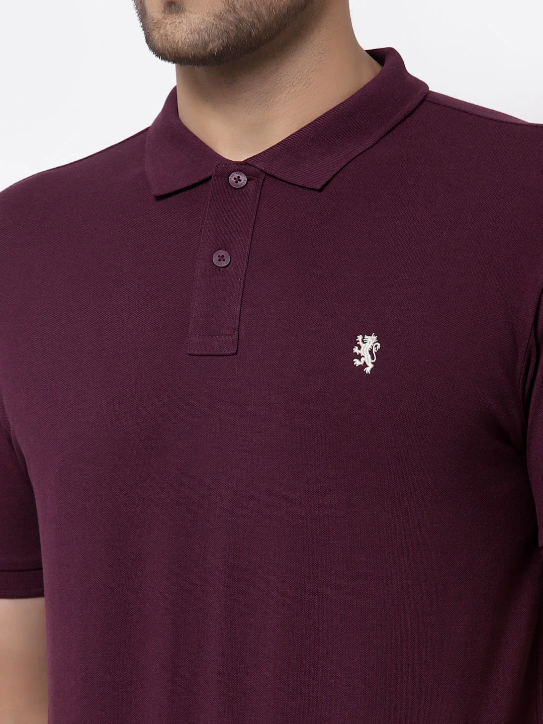 Solid Polo T-Shirt for Men - Image 4