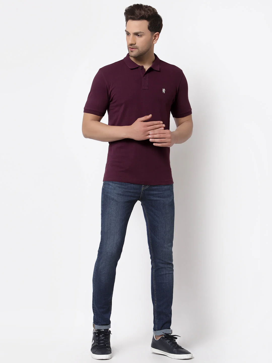 Solid Polo T-Shirt for Men - Image 5