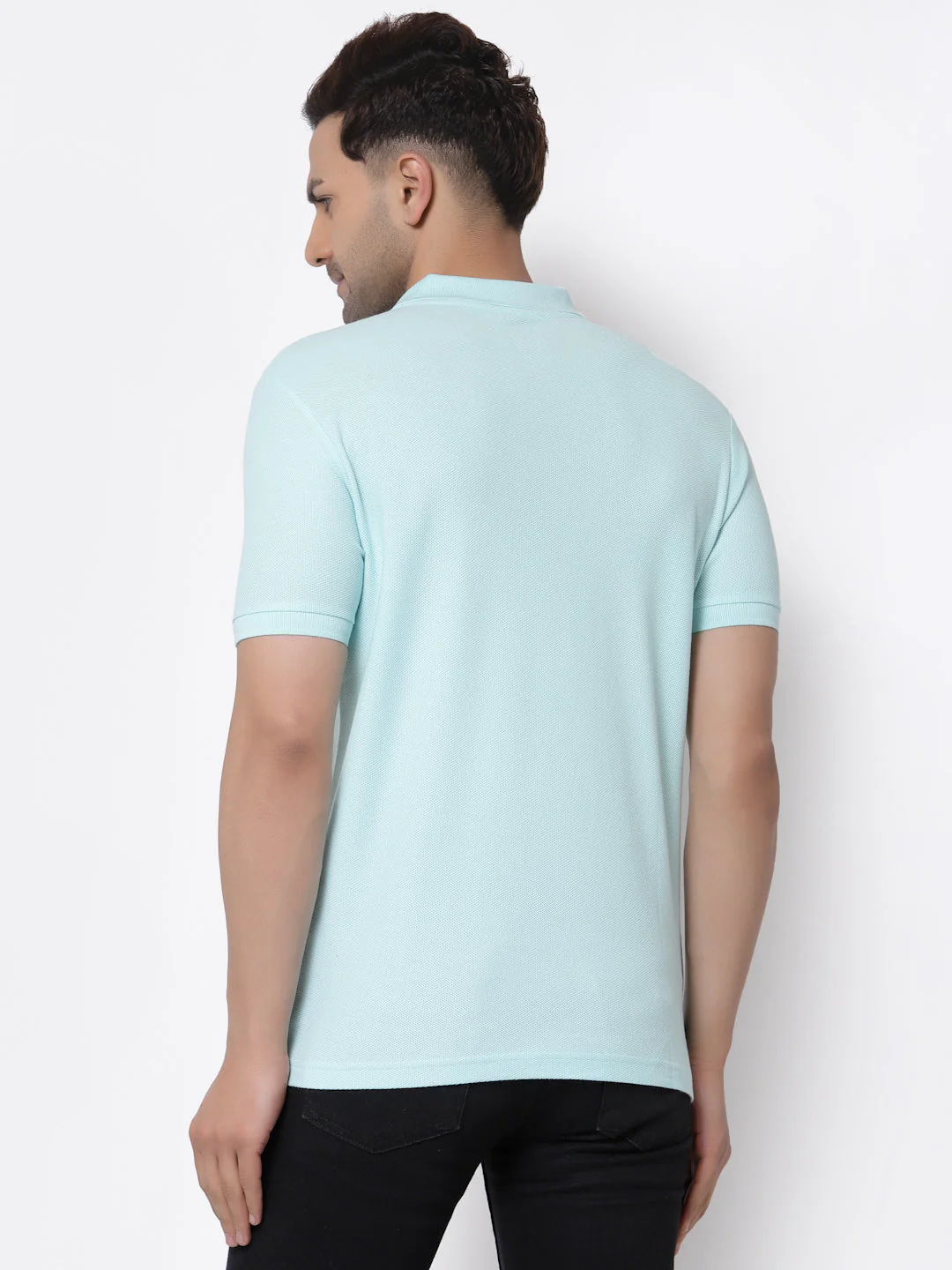 Solid Polo T-Shirt for Men - Image 3