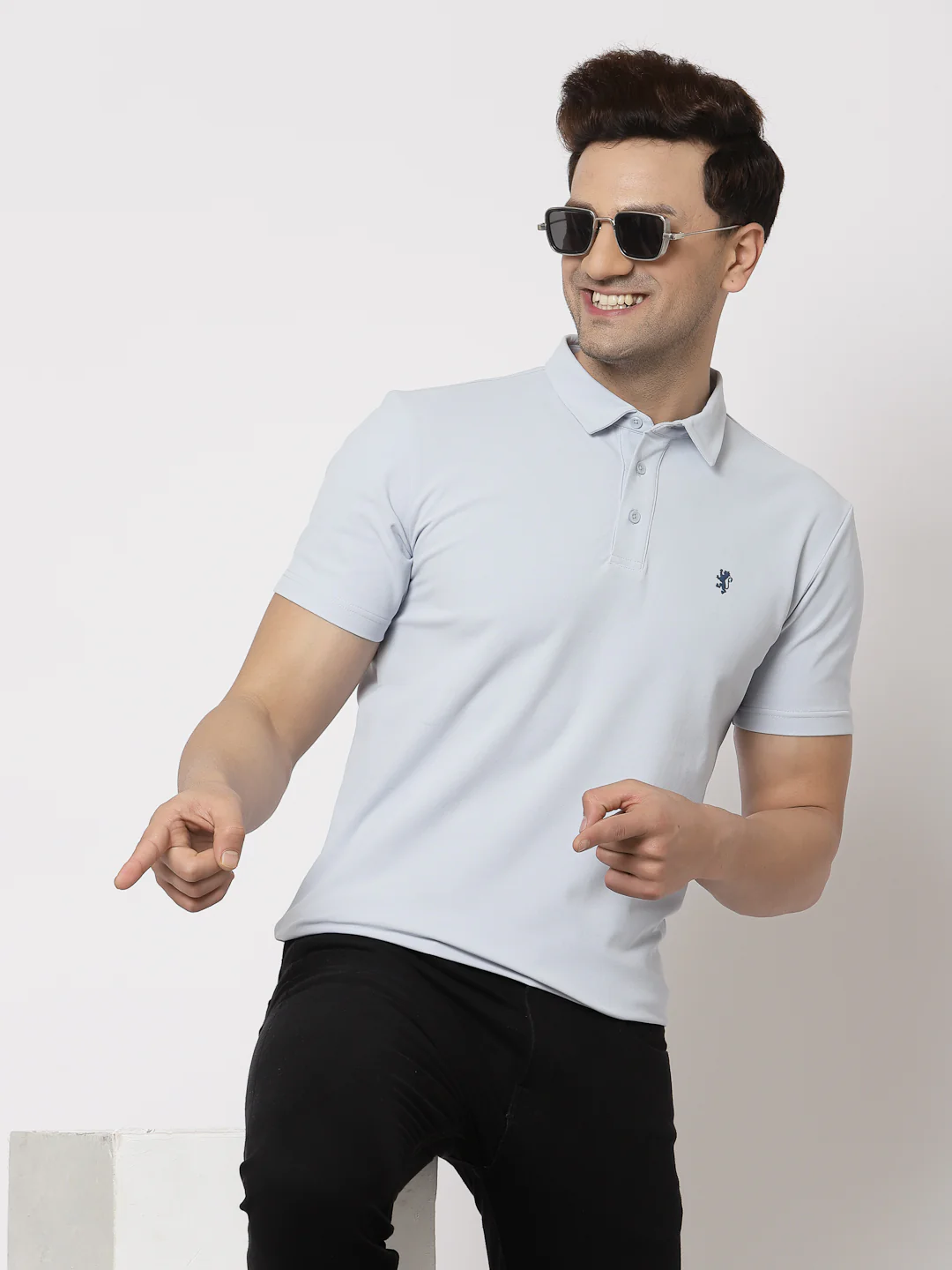 Solid Polo T-Shirt for Men - Image 2
