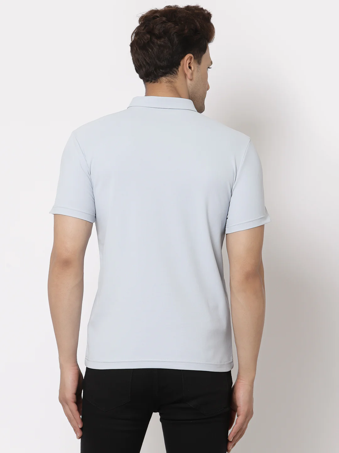 Solid Polo T-Shirt for Men - Image 3