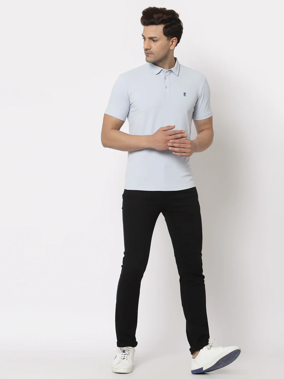Solid Polo T-Shirt for Men - Image 5