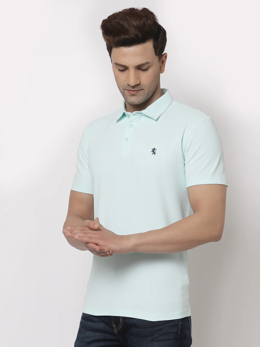 Solid Polo T-Shirt for Men - Image 2