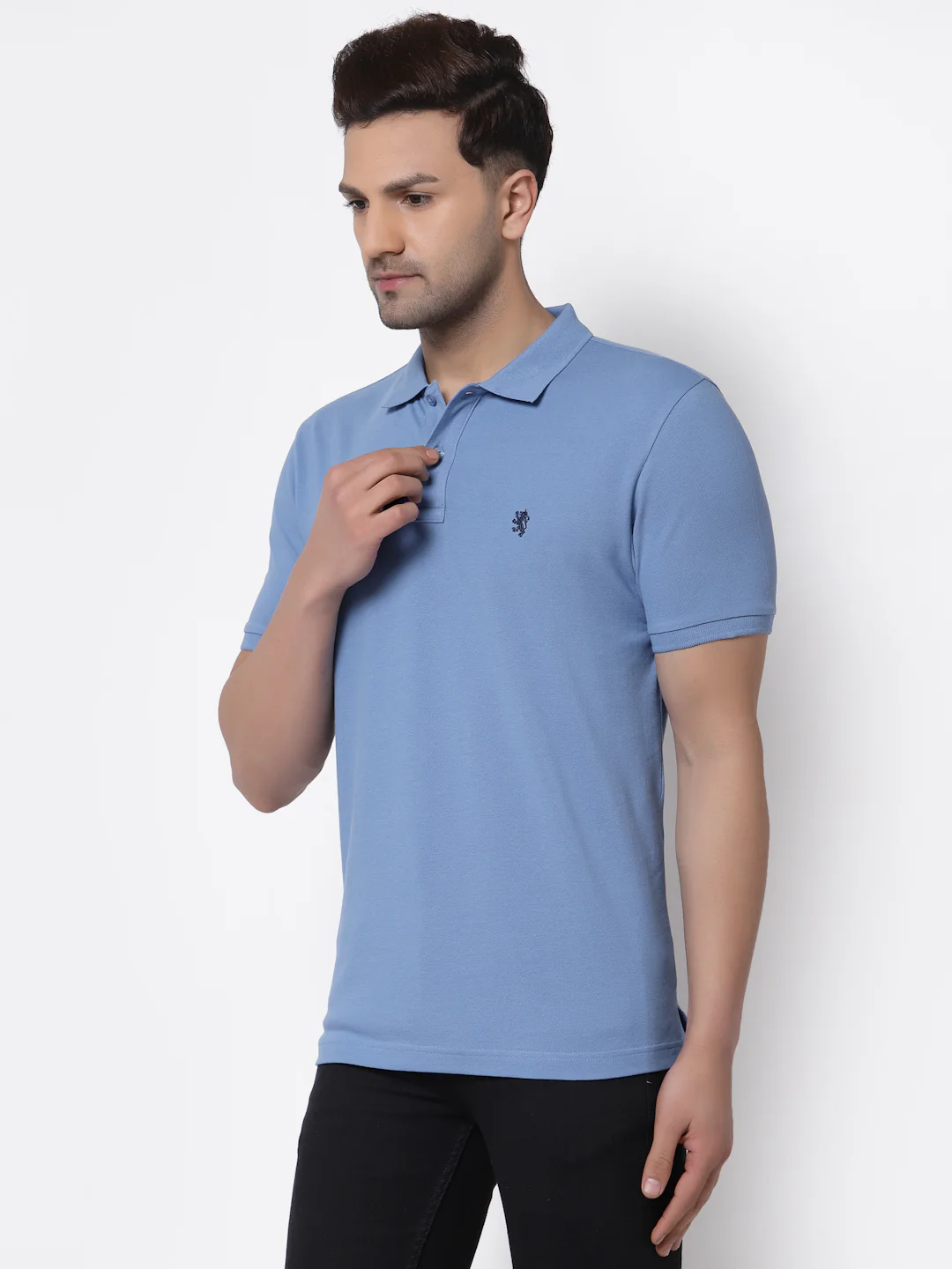 Solid Polo T-Shirt for Men - Image 2