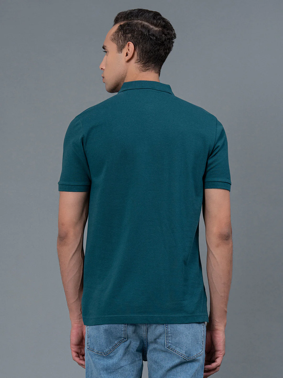 Solid Polo T-Shirt for Men - Image 3
