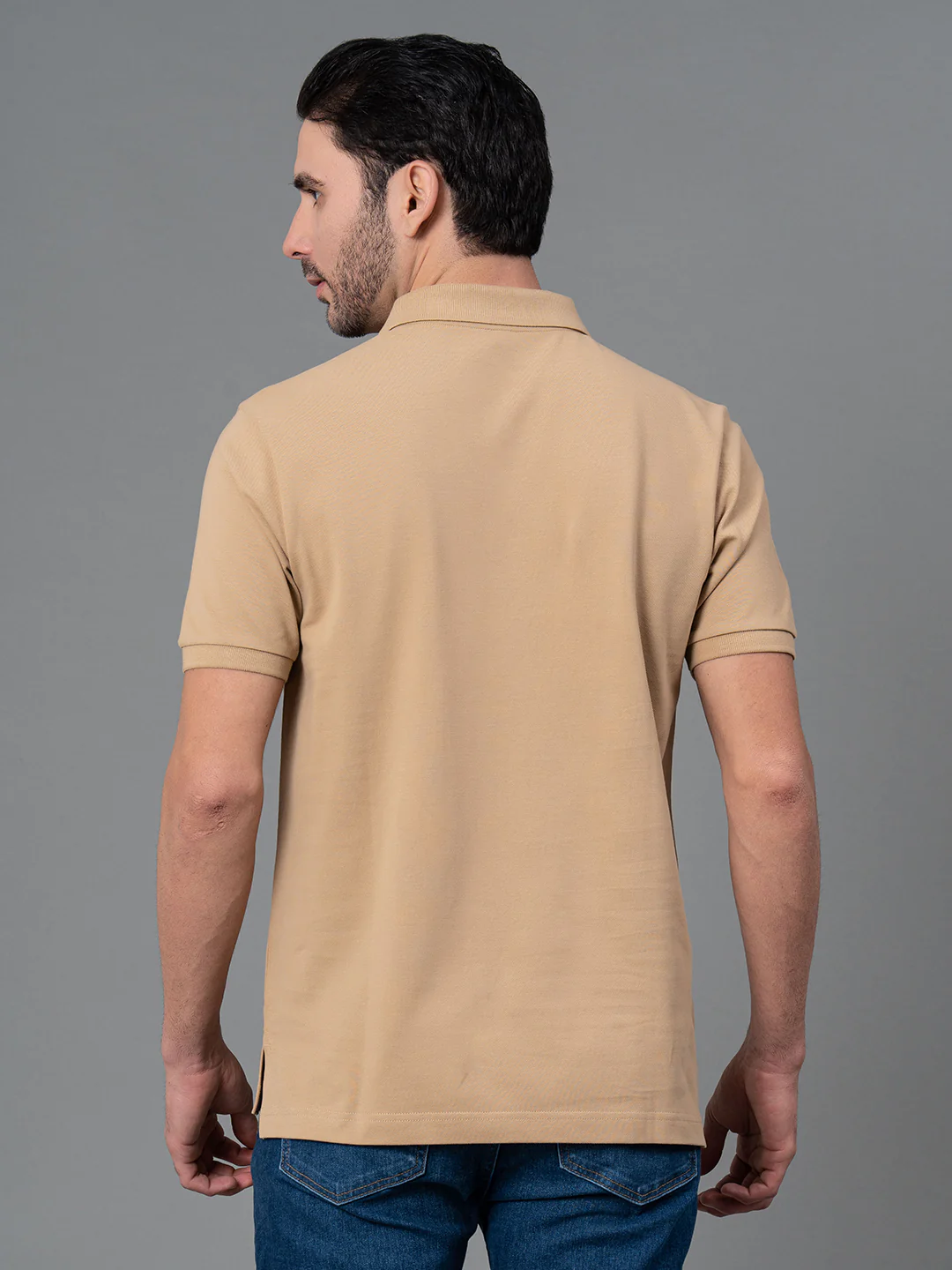 Solid Polo T-Shirt for Men - Image 3