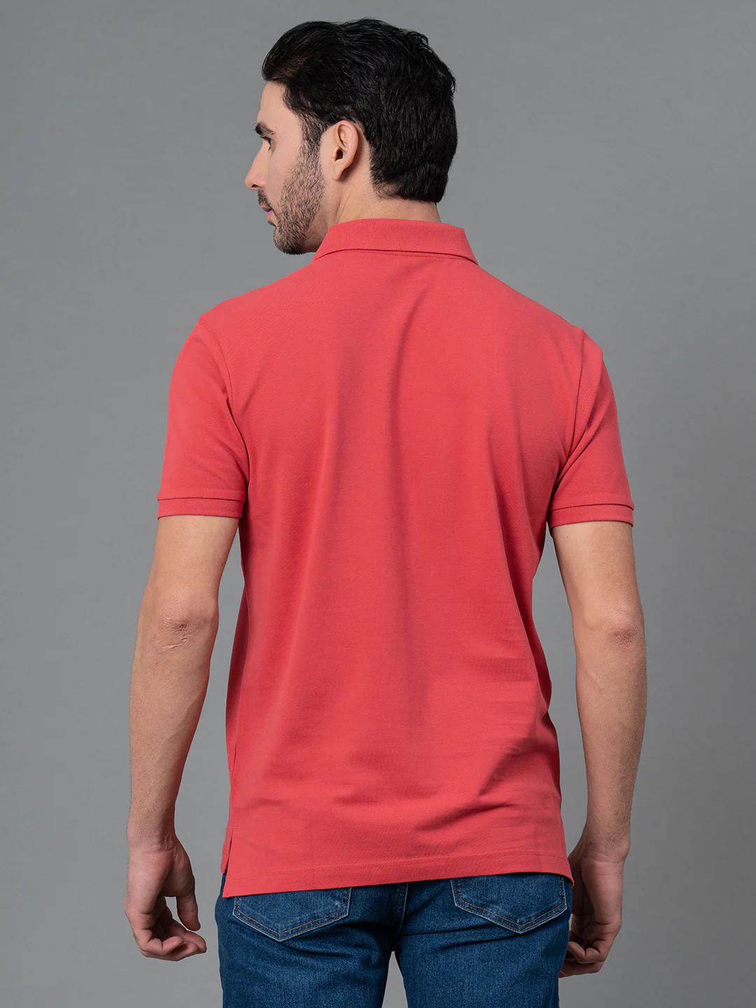 Solid Polo T-Shirt for Men - Image 3