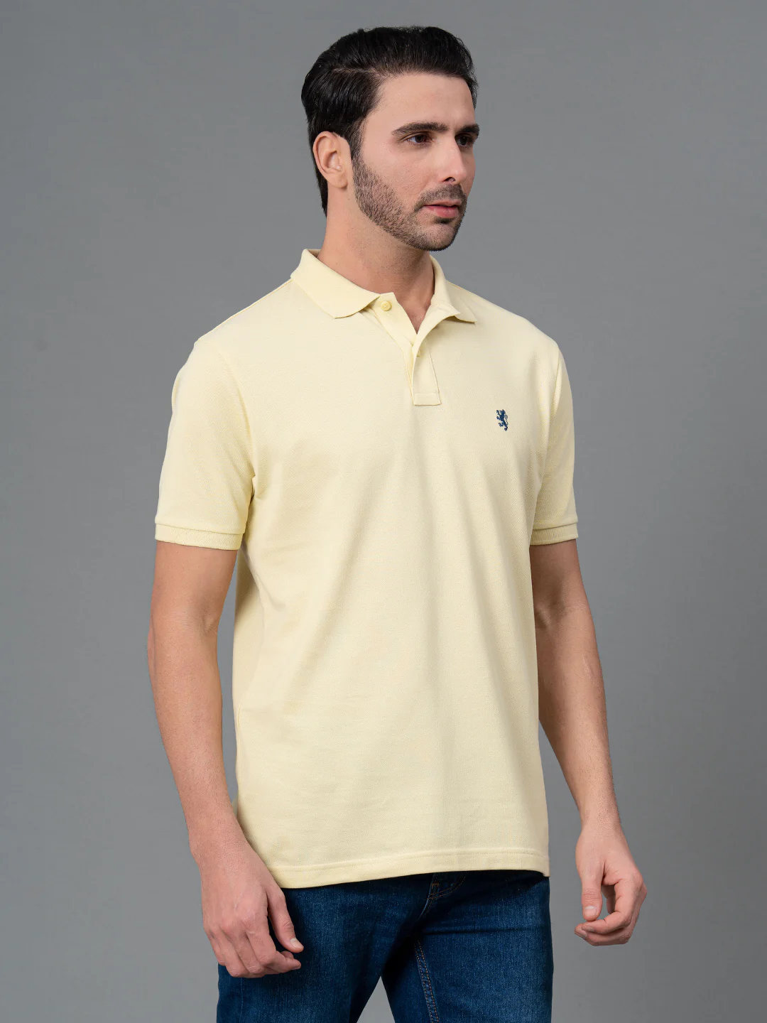 Solid Polo T-Shirt for Men - Image 2