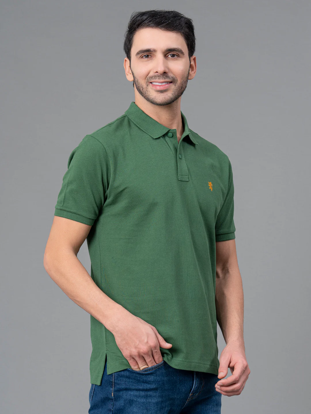 Solid Polo T-Shirt for Men - Image 2