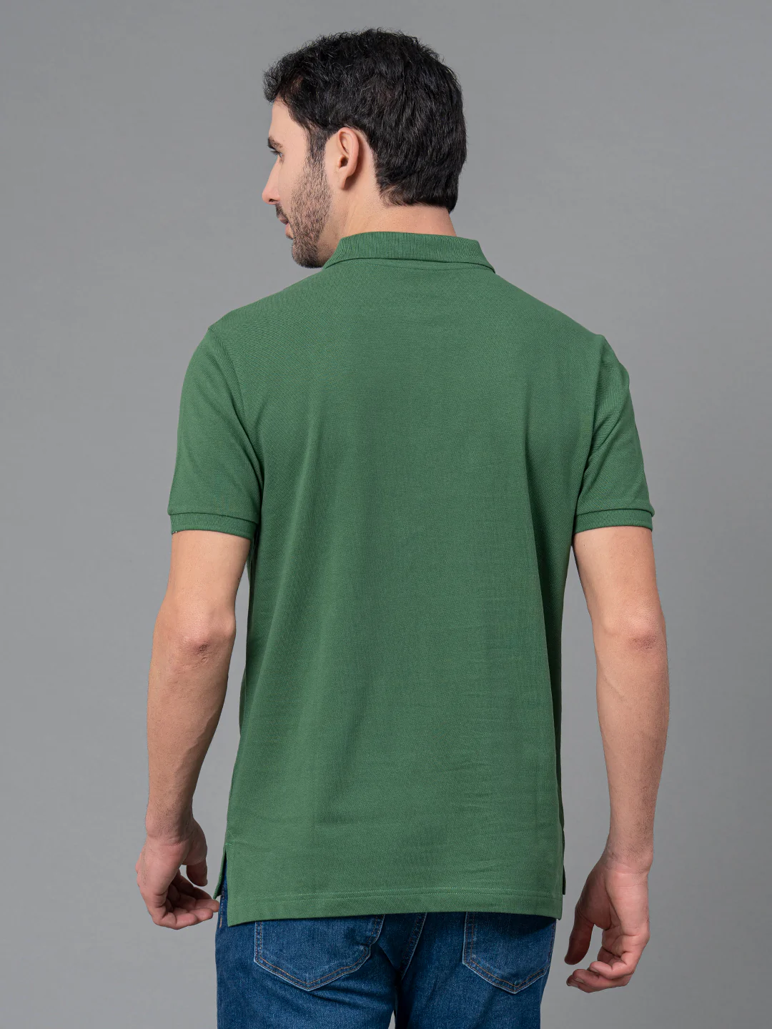Solid Polo T-Shirt for Men - Image 3
