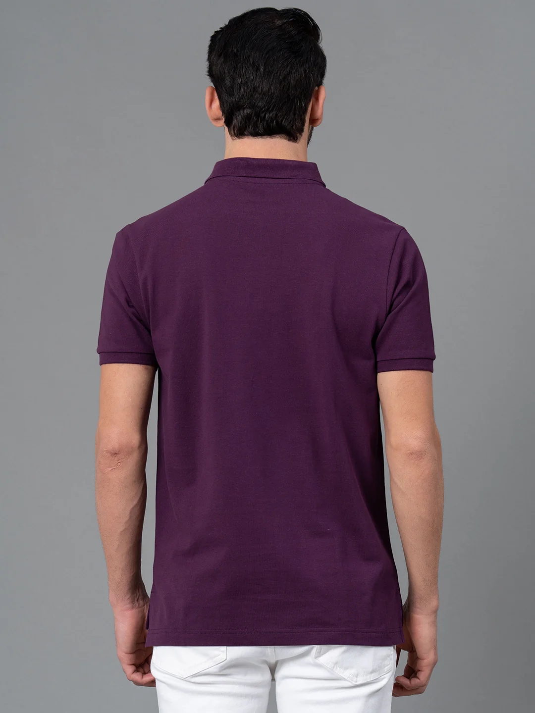 Solid Polo T-Shirt for Men - Image 3