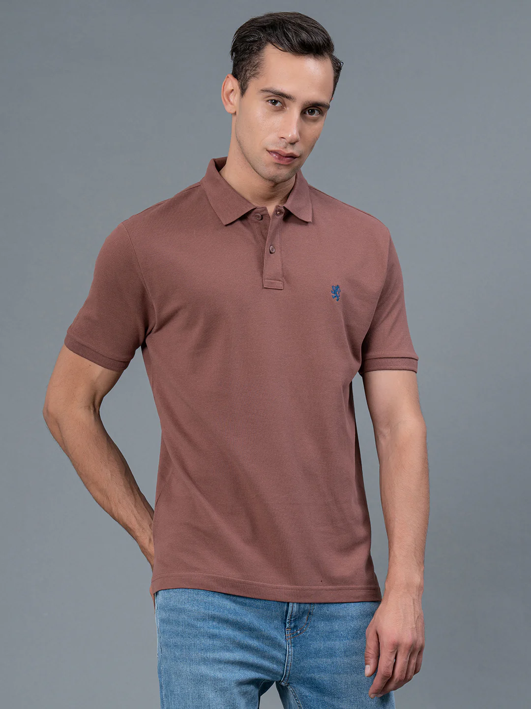 Solid Polo T-Shirt for Men - Image 3