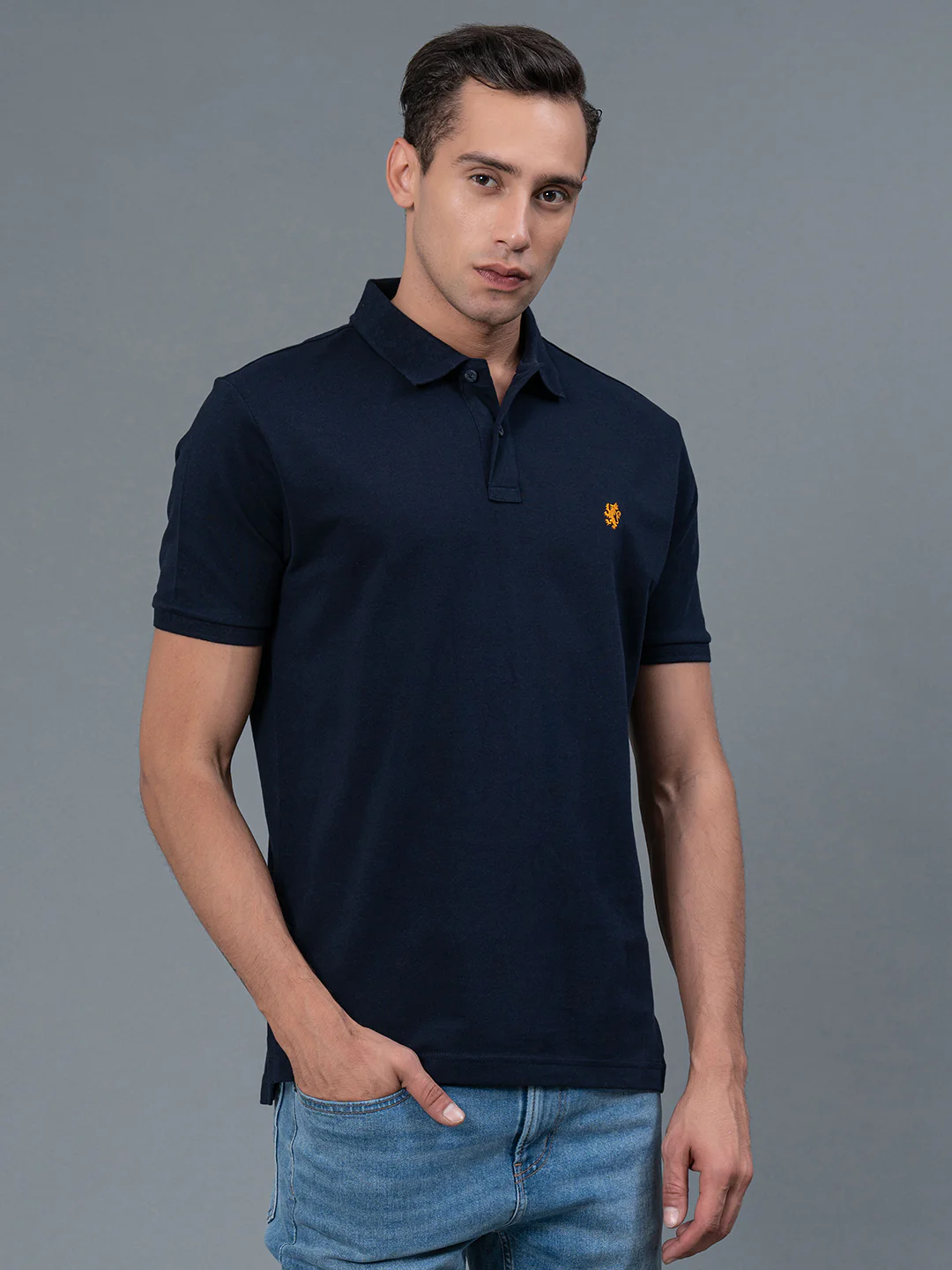 Solid Polo T-Shirt for Men - Image 2