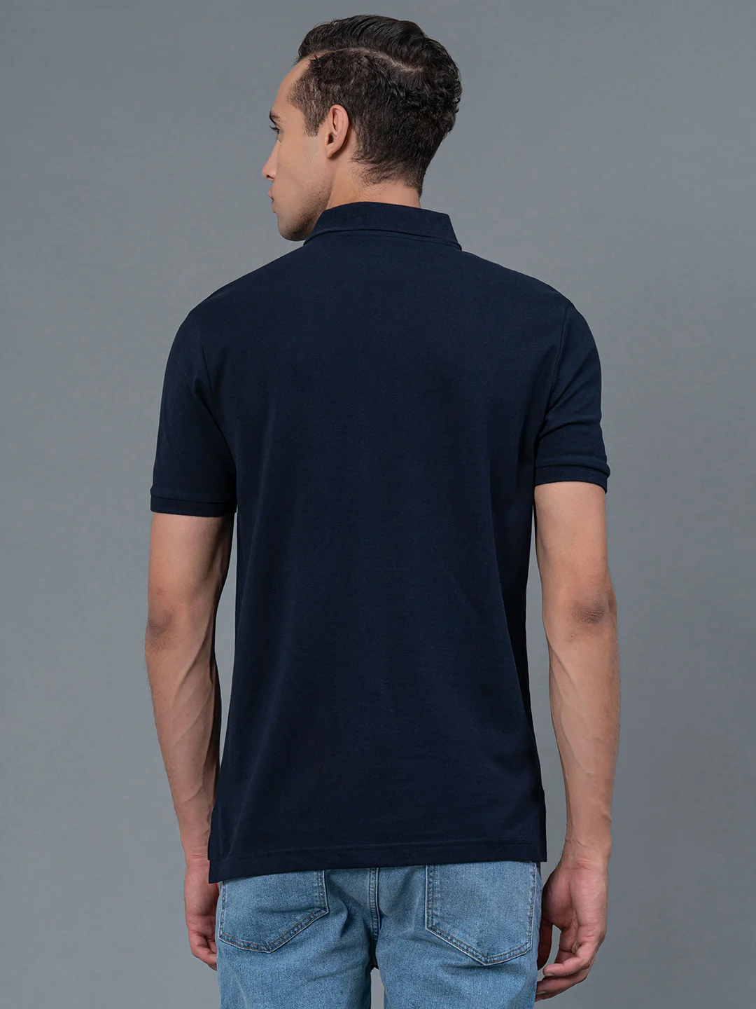 Solid Polo T-Shirt for Men - Image 3