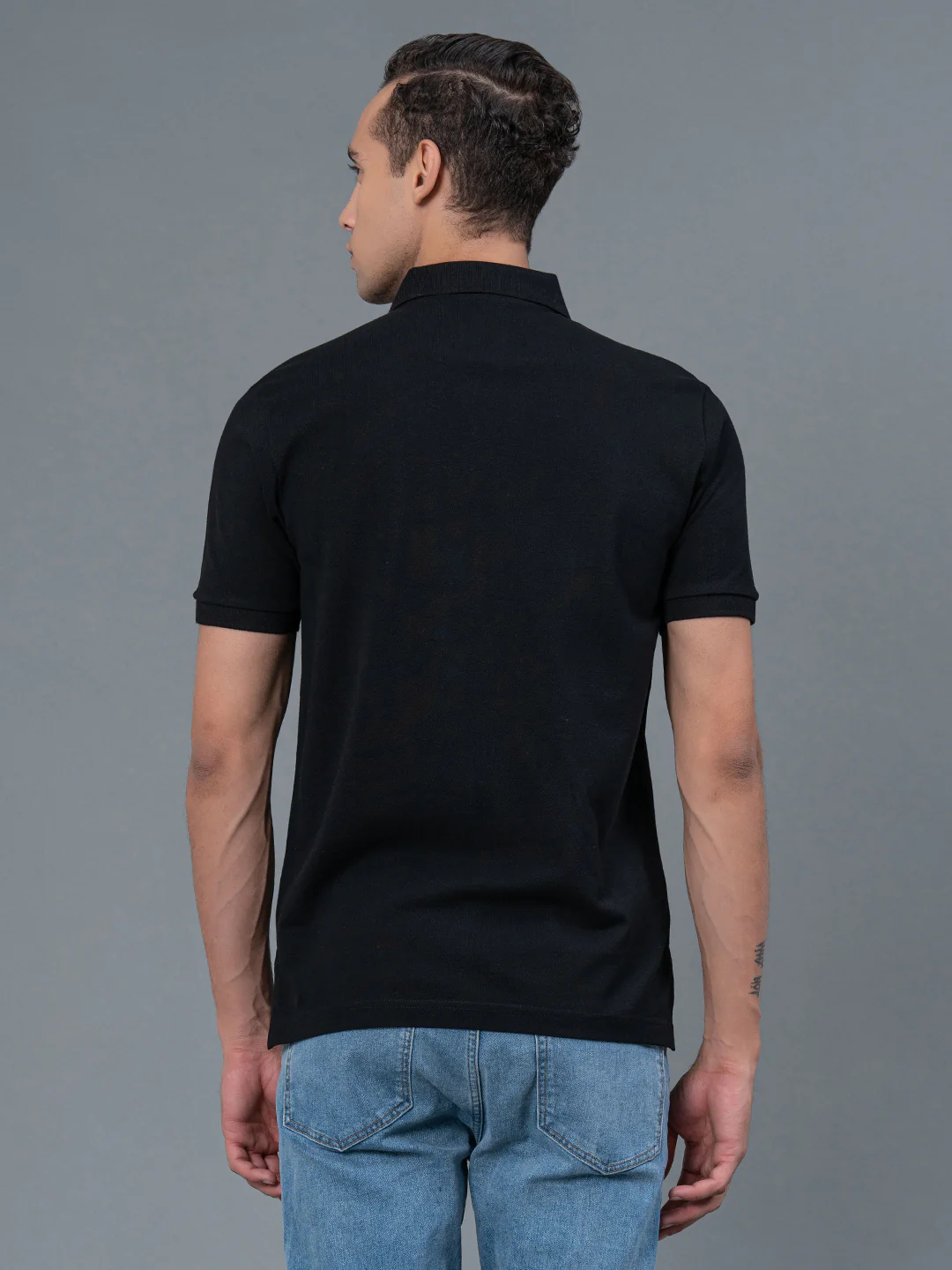 Solid Polo T-Shirt for Men - Image 3