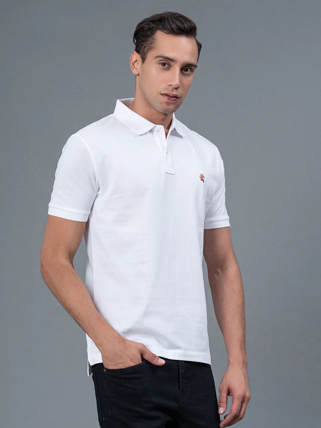 Solid Polo T-Shirt for Men - Image 2