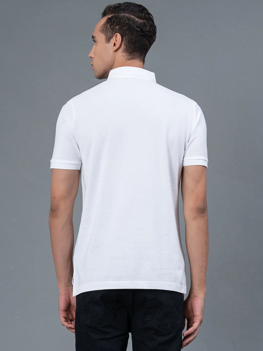 Solid Polo T-Shirt for Men - Image 3