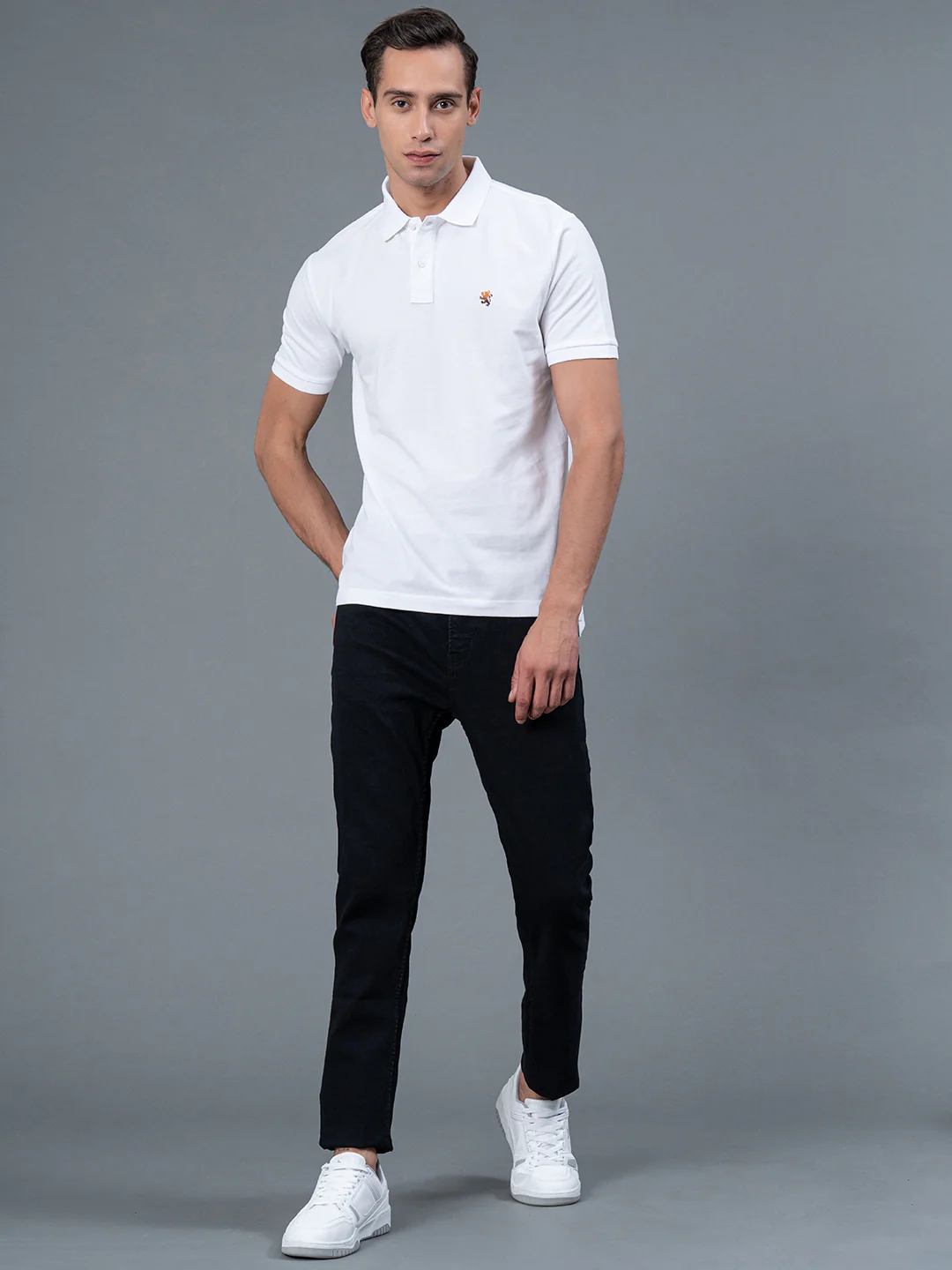 Solid Polo T-Shirt for Men - Image 5