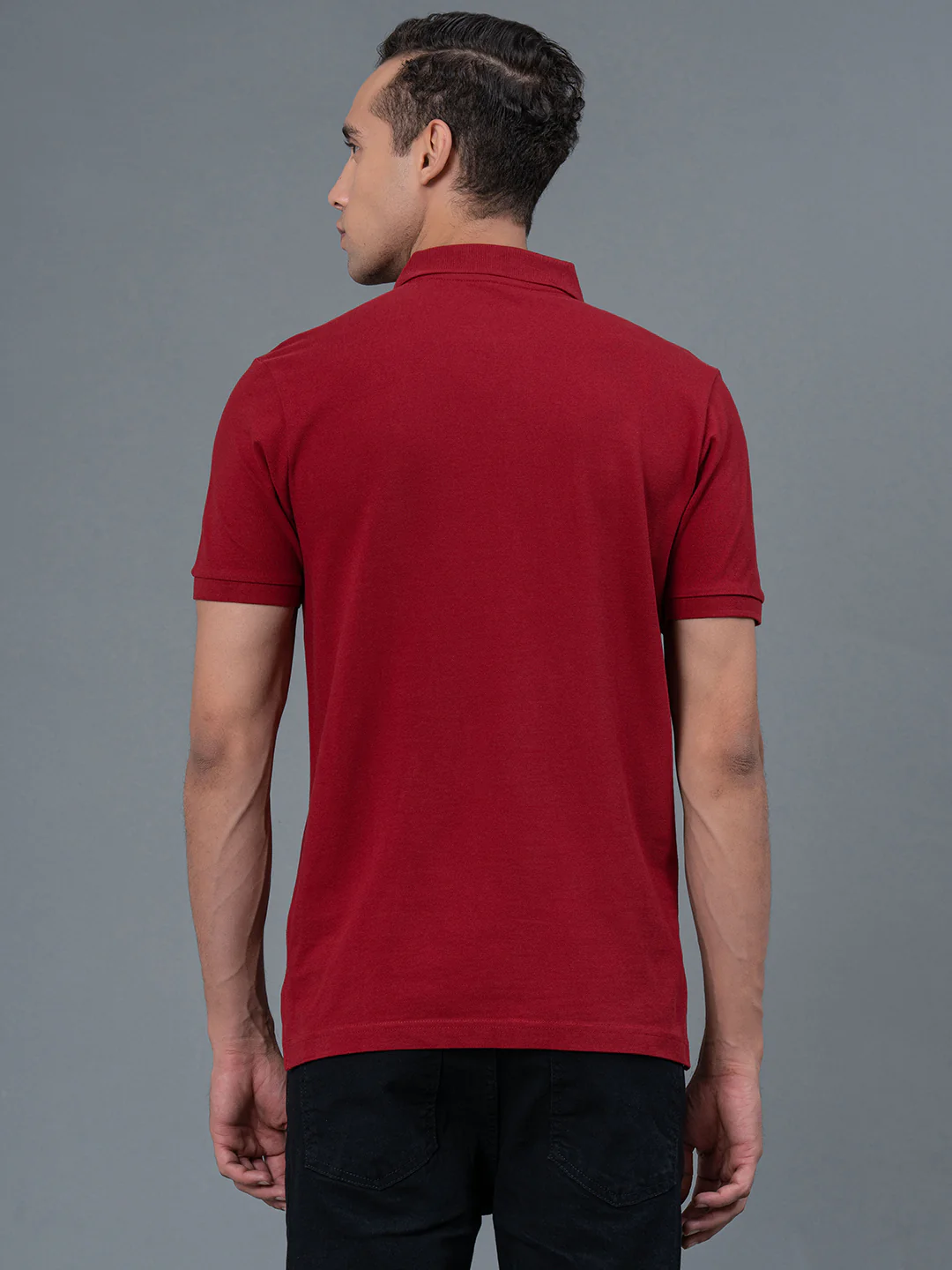 Solid Polo T-Shirt for Men - Image 3