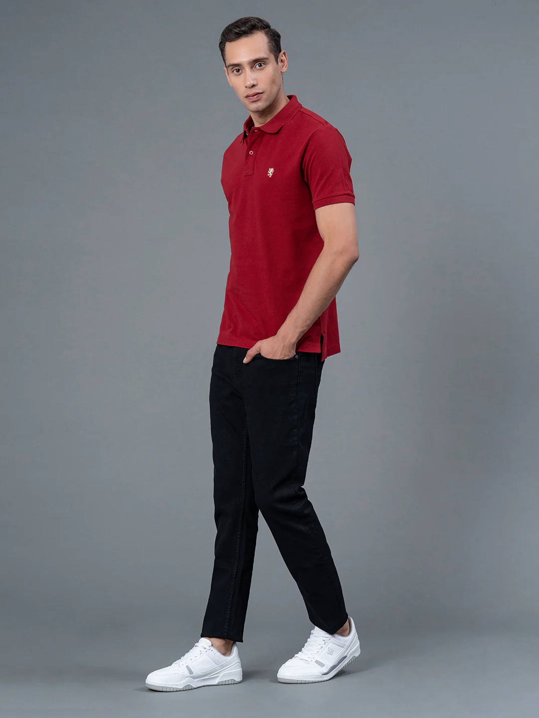 Solid Polo T-Shirt for Men - Image 5