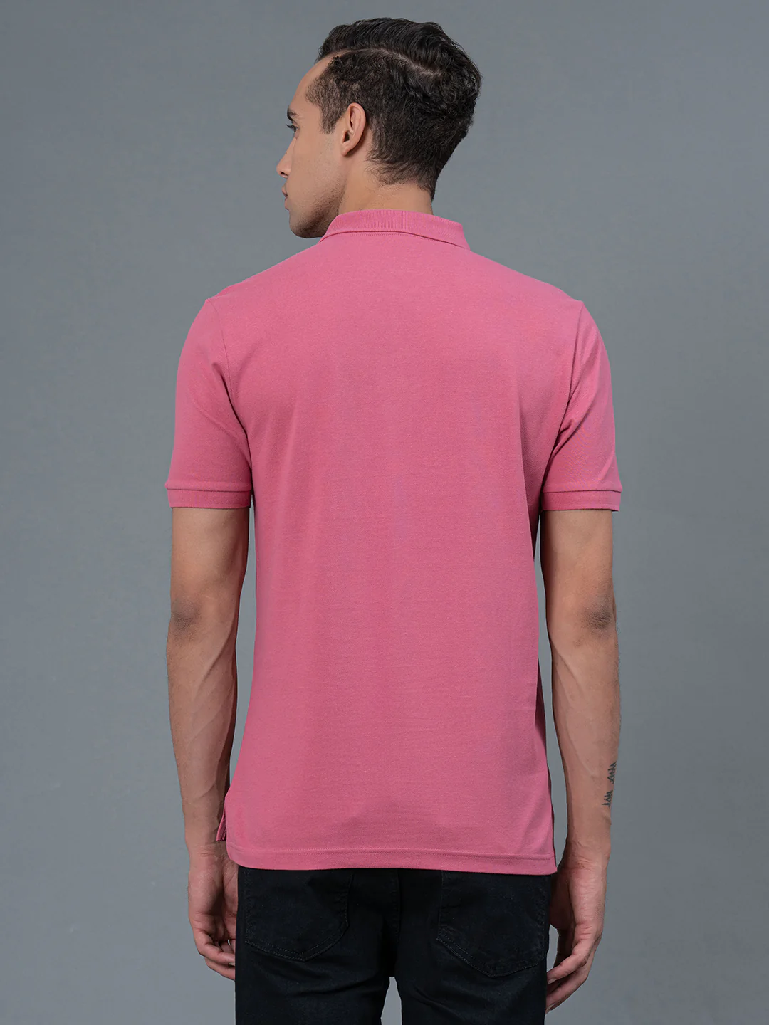 Solid Polo T-Shirt for Men - Image 3