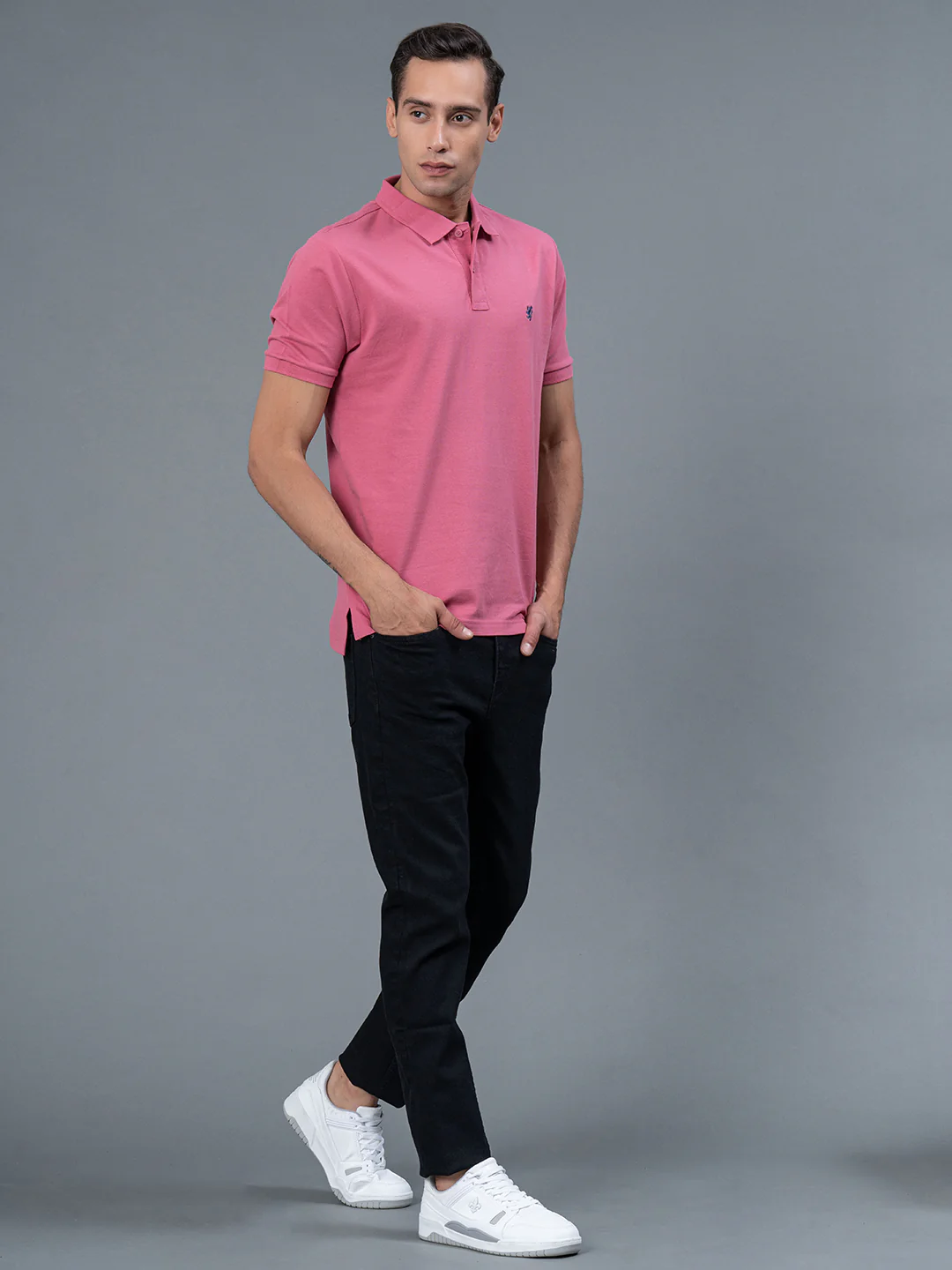 Solid Polo T-Shirt for Men - Image 5