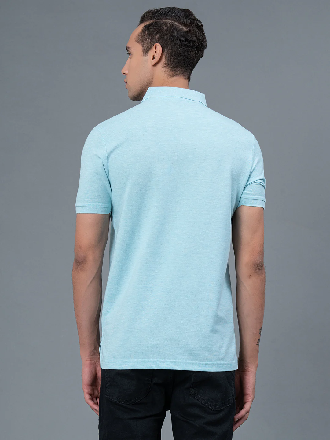 Solid Polo T-Shirt for Men - Image 3