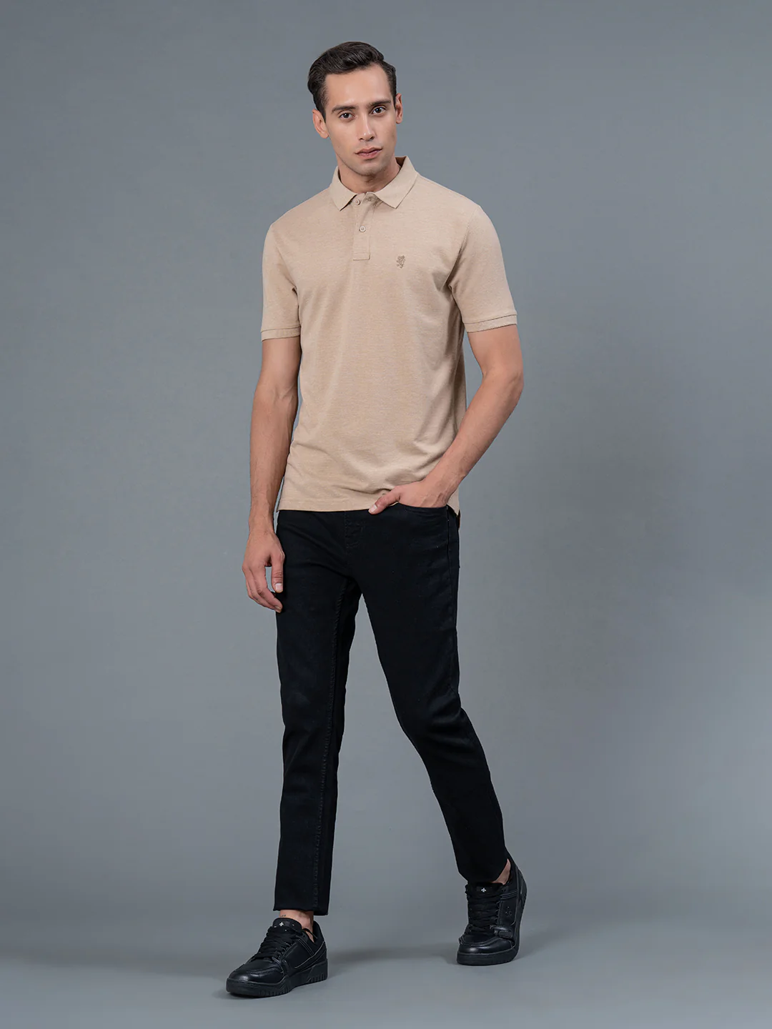 Solid Polo T-Shirt for Men - Image 5
