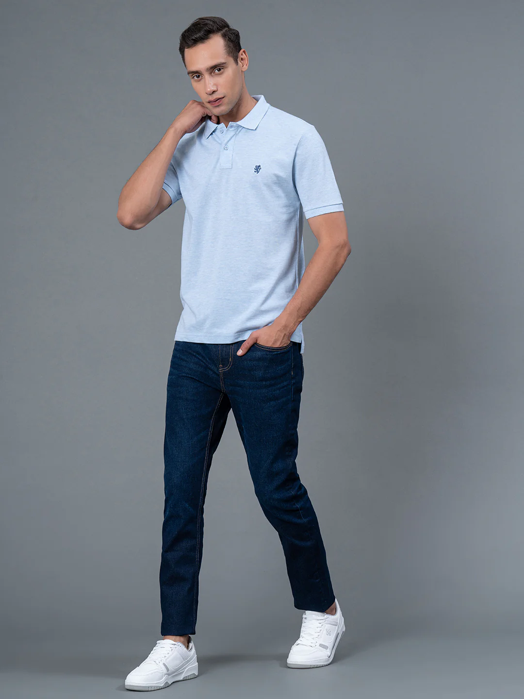 Solid Polo T-Shirt for Men - Image 5