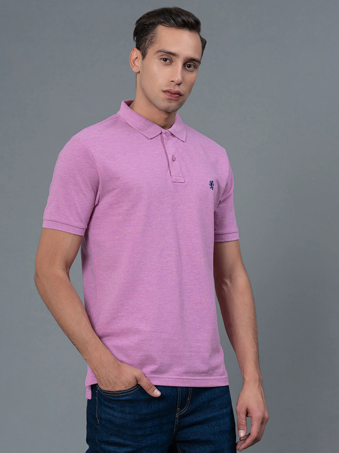 Solid Polo T-Shirt for Men - Image 2