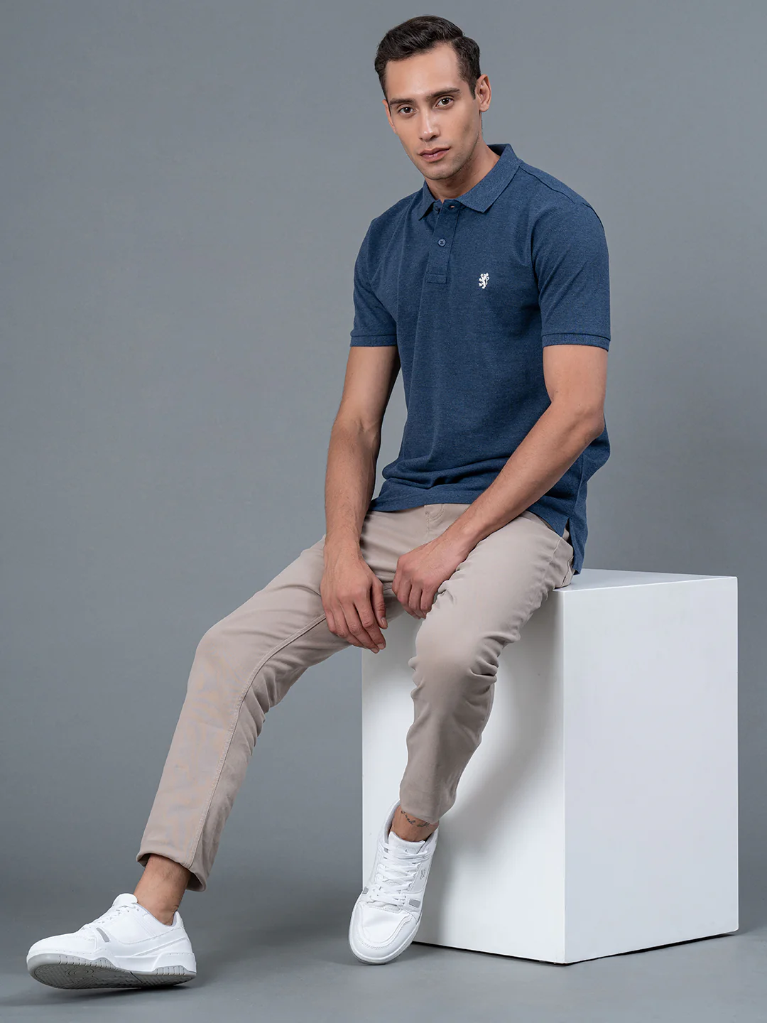 Solid Polo T-Shirt for Men - Image 5