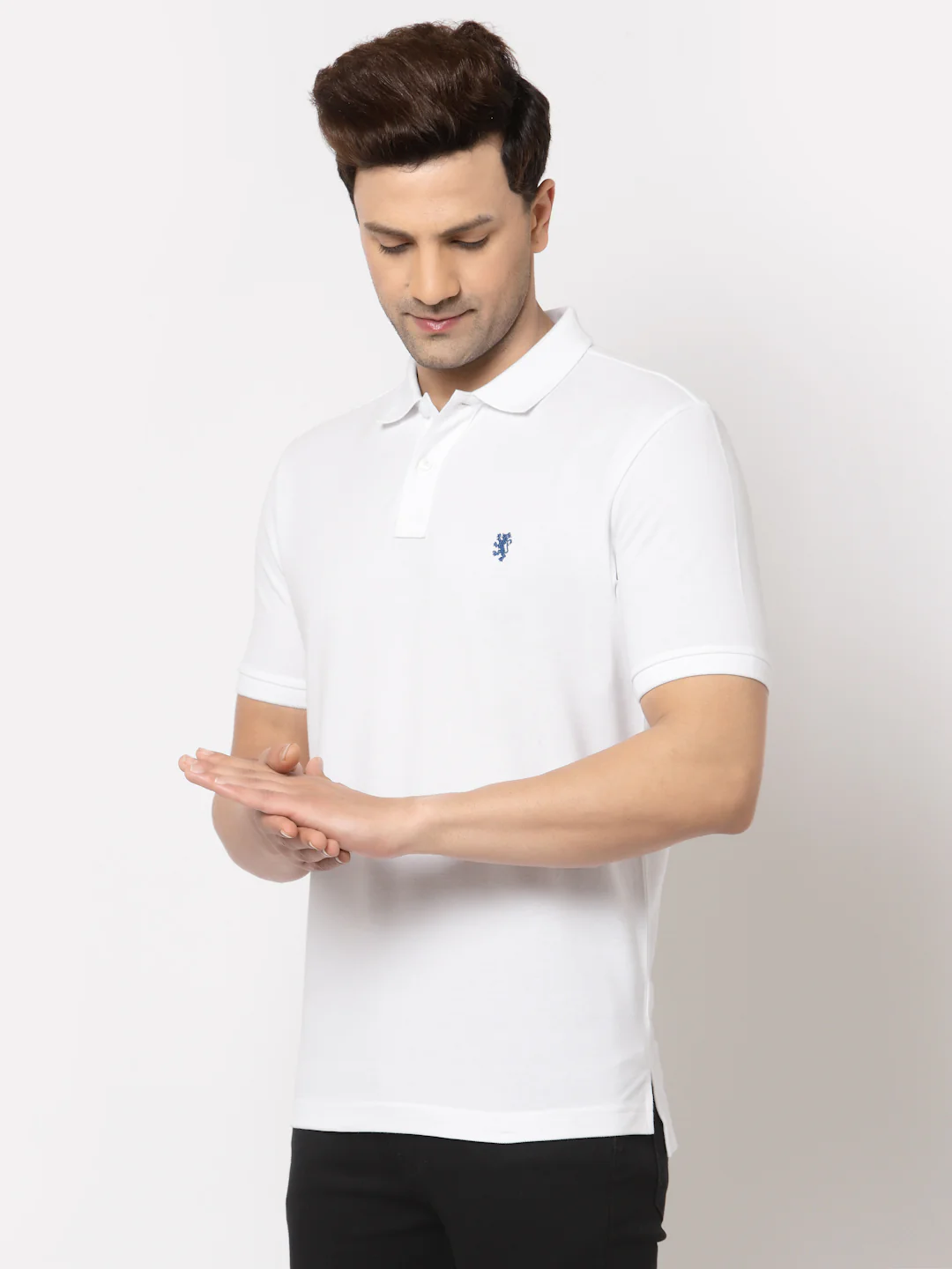 Solid Polo T-Shirt for Men - Image 2