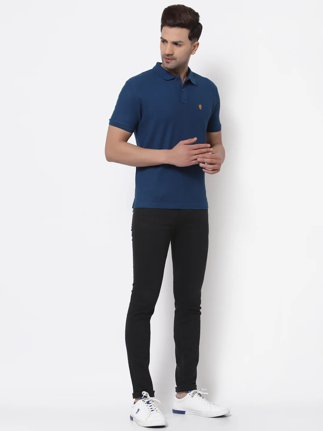 Solid Polo T-Shirt for Men - Image 5