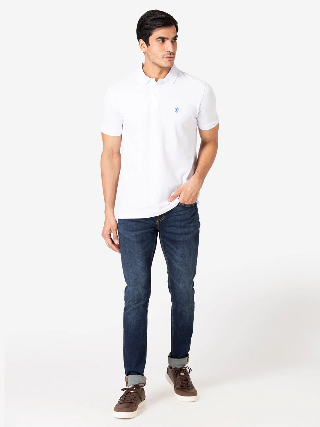 Solid Polo T-Shirt for Men - Image 5
