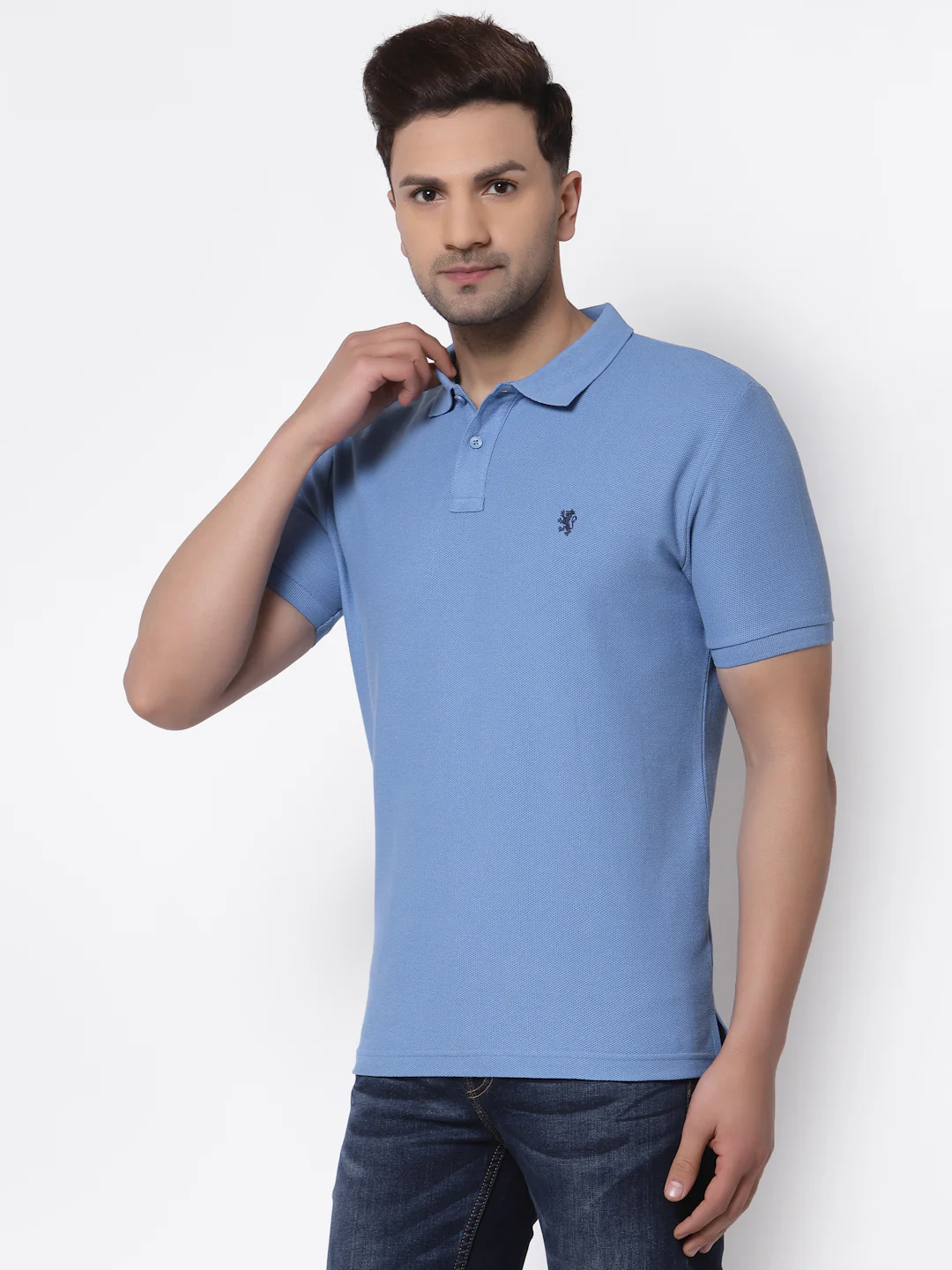 Solid Polo T-Shirt for Men - Image 2