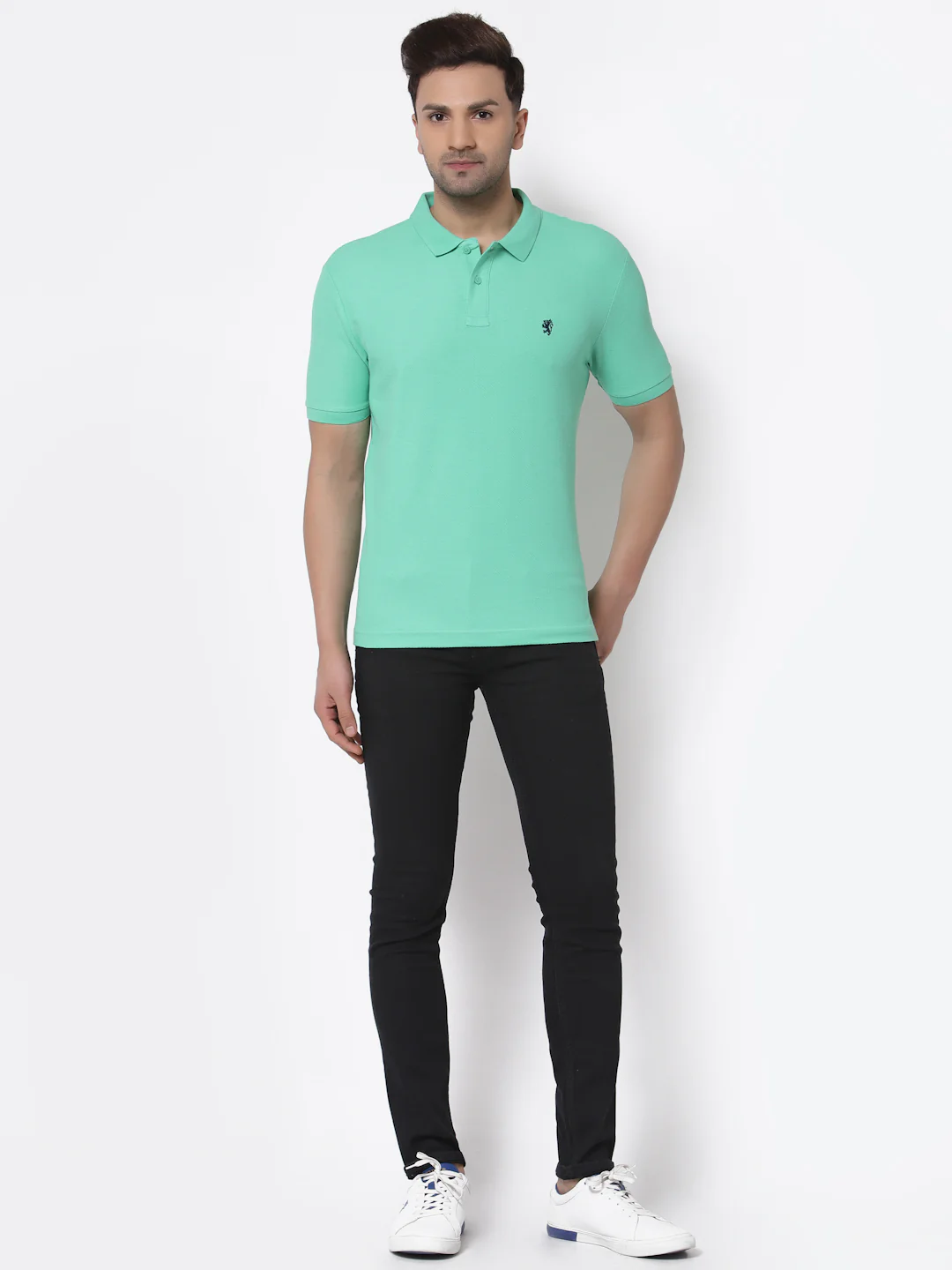 Solid Polo T-Shirt for Men - Image 5