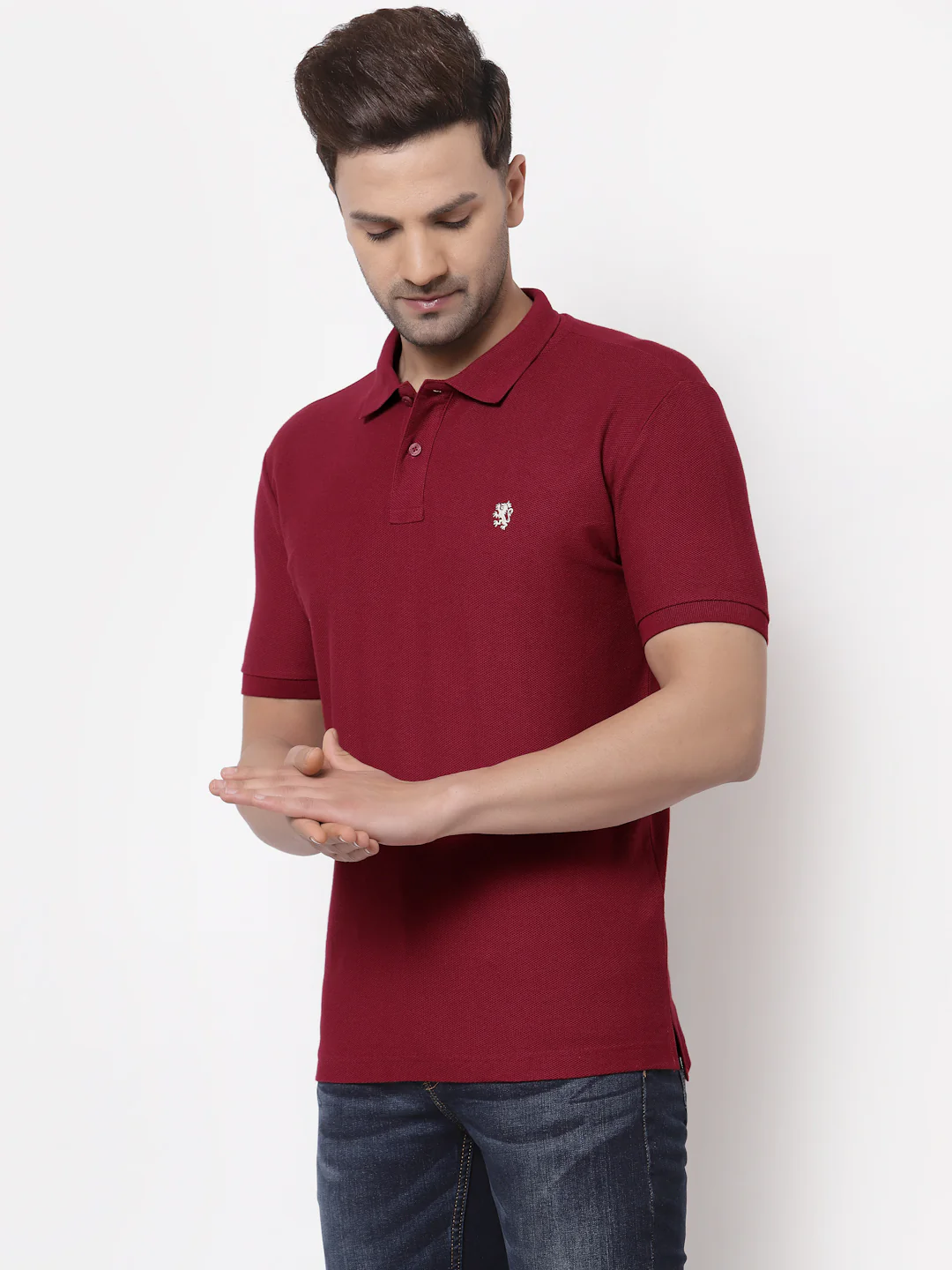 Solid Polo T-Shirt for Men - Image 2