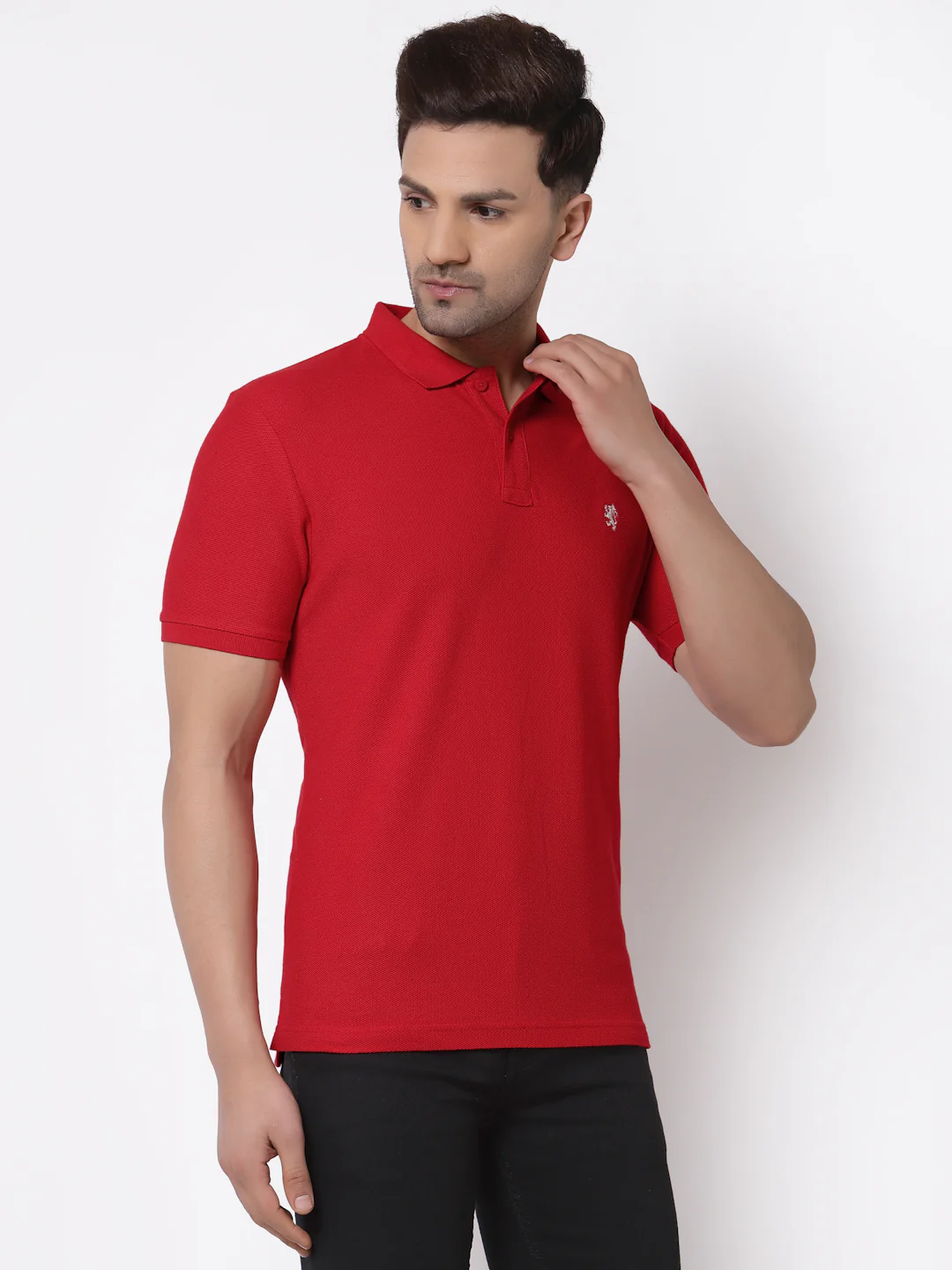 Solid Polo T-Shirt for Men - Image 2